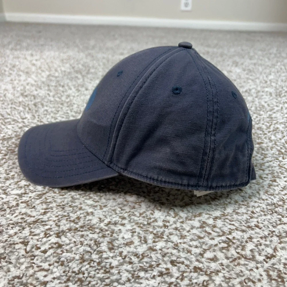 The North Face Hat Mens One Size Navy Blue Casual Hiking Logo Strapback Cap Gorp